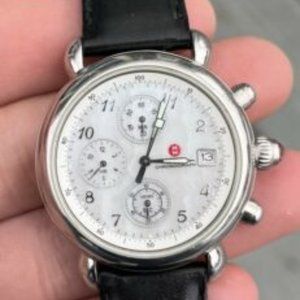 Michele Chronograph Watch with Mother of Pearl Dial